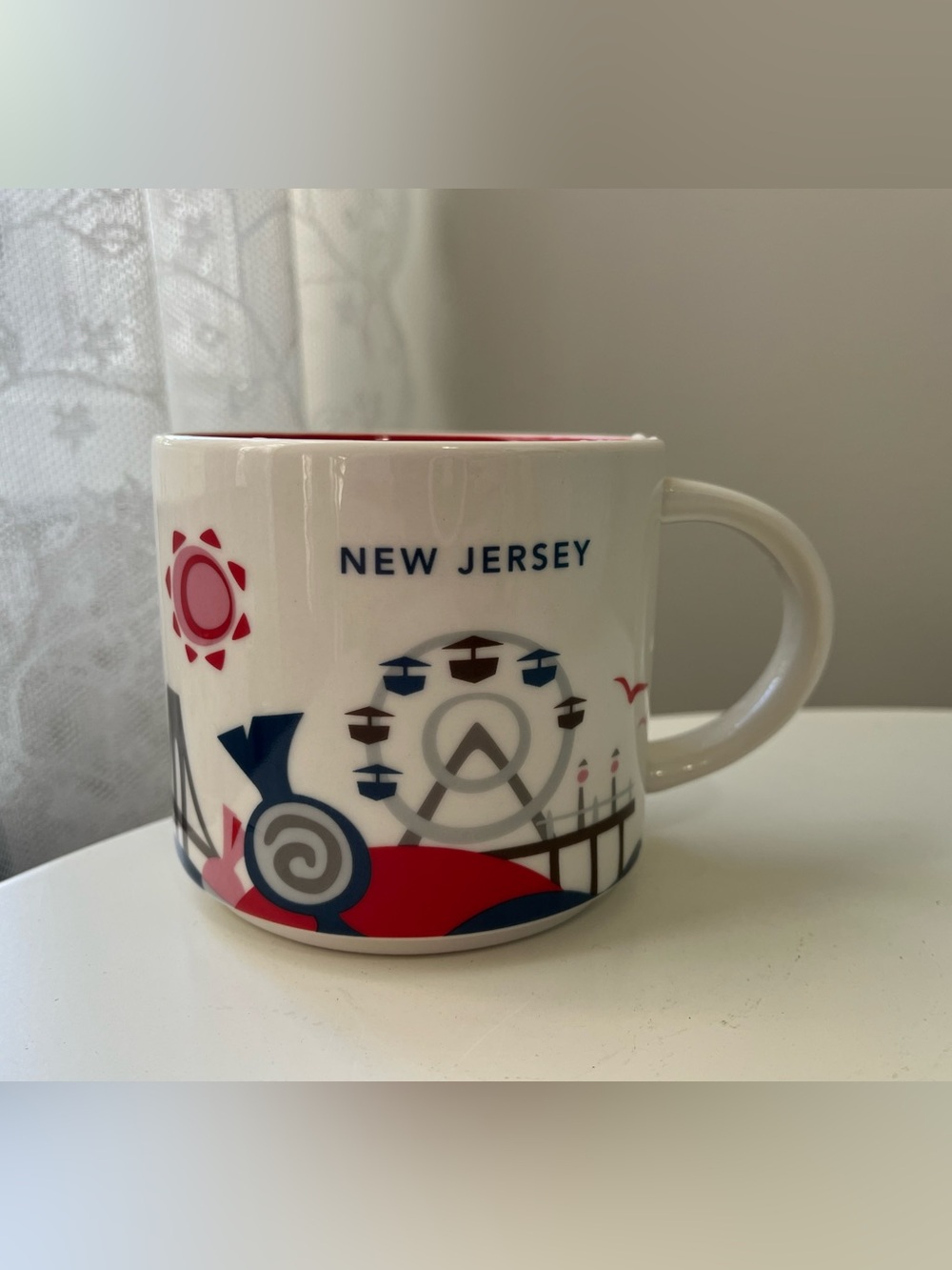 Starbucks - You Are Here Collection New Jersey White Ceramic Mug